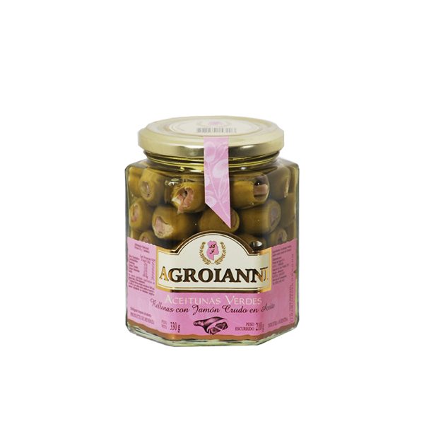 AGROIANNI ACEIT. RELL. C/JAMON CRUDO X 330 GRS