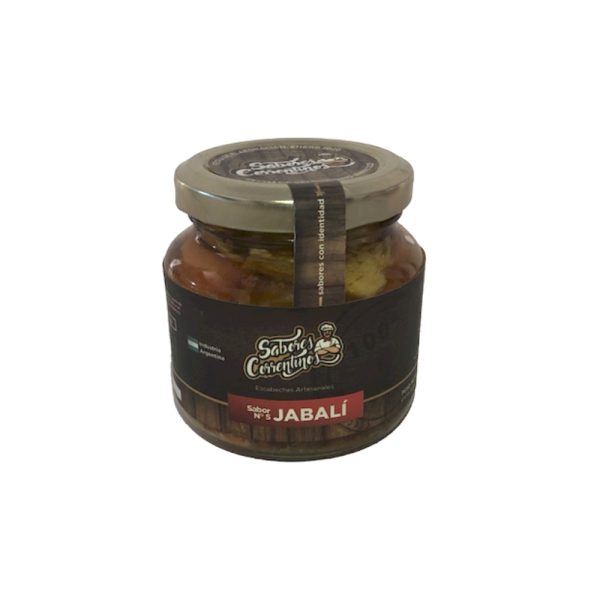 SABORES CORRENTINOS JABALI EN ESCABECHE X 375 G