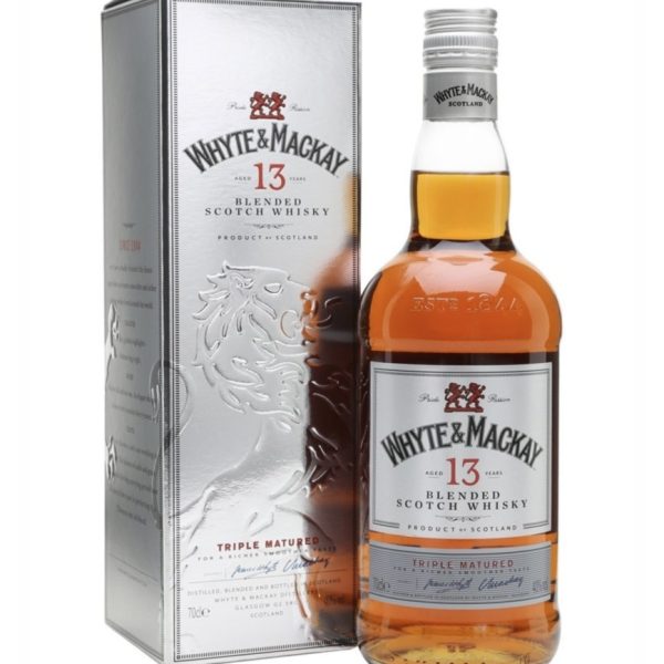 W. WHYTE & MACKAY 13 AÑOS ESTUCHE 750 CC