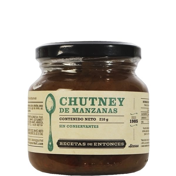 RECETAS DE ENTONCES CHUTNEY DE MANZANA X 210 GR