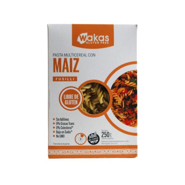 F. WAKAS FUSSILLI MULTICEREAL C/MAIZ S/TACC X 250