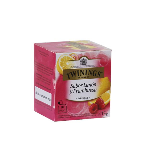 TE TWININGS LIMON Y FRAMBUESA X 10 SAQ