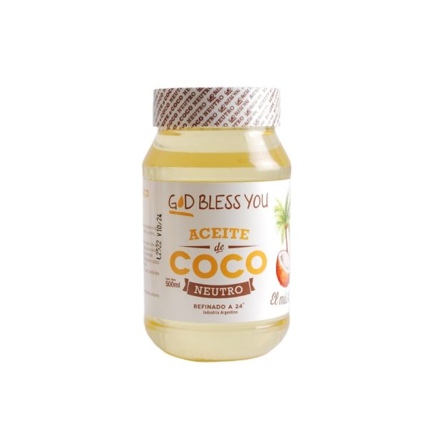 ACEITE DE COCO NEUTRO GOD BLESS YOU X 500GRS