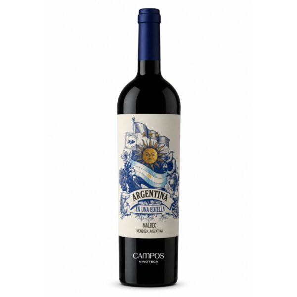 CACHEUTA ARGENTINA EN UNA BOTELLA MALBEC